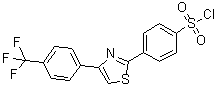 4-[4-[4-(三氟甲基)苯基]-2-噻唑基]苯磺酰氯分子结构 (CAS 446883-84-7)