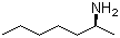 structure of CAS# 44745-29-1, (S)-(+)-2-Aminoheptane;(S)-2-Heptylamine