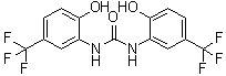 1,3-二(2-羟基-5-三氟甲基苯基)脲分子结构 (CAS 448895-37-2)
