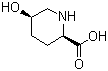 (2R,5R)-5-羟基哌啶-2-甲酸分子结构 (CAS 448964-01-0)