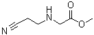 N-(2-氰基乙基)甘氨酸甲酯分子结构 (CAS 44915-39-1)