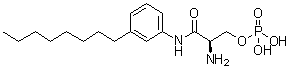 (2R)-2-氨基-N-(3-辛基苯基)-3-(磷酰氧基)-丙酰胺分子结构 (CAS 449173-19-7)