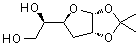 3-脱氧-1,2-O-(1-甲基亚乙基)-alpha-D-呋喃核己糖分子结构 (CAS 4494-96-6)