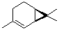 (+)-2-蒈烯分子结构 (CAS 4497-92-1)