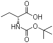 N-Boc-D-氨基丁酸分子结构 (CAS 45121-22-0)