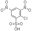 2-氯-3,5-二硝基苯磺酸分子结构 (CAS 4515-26-8)