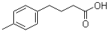 4-(4-甲基苯基)丁酸分子结构 (CAS 4521-22-6)