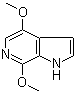 4,7-二甲氧基-1H-吡咯并[2,3-c]吡啶分子结构 (CAS 452296-79-6)