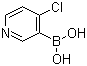 4-氯吡啶-3-硼酸分子结构 (CAS 452972-10-0)