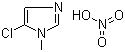 1-甲基-5-氯咪唑硝酸盐分子结构 (CAS 4531-53-7)