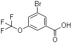 3-溴-5-三氟甲氧基苯甲酸分子结构 (CAS 453565-90-7)