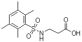 N-[(2,3,5,6-四甲基苯基)磺酰基]-beta-丙氨酸分子结构 (CAS 453581-60-7)
