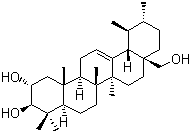 (2alpha,3beta)-乌苏-12-烯-2,3,28-三醇分子结构 (CAS 4547-28-8)