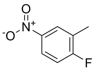 2-氟-5-硝基甲苯分子结构 (CAS 455-88-9)