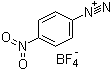 4-硝基重氮苯四氟硼酸盐分子结构 (CAS 456-27-9)