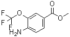4-氨基-3-三氟甲氧基苯甲酸甲酯分子结构 (CAS 457097-93-7)