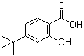 4-叔丁基-2-羟基苯甲酸分子结构 (CAS 4578-63-6)