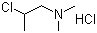N,N-二甲氨基-2-氯丙烷盐酸盐分子结构 (CAS 4584-49-0)