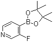 3-氟吡啶-4-硼酸频哪醇酯分子结构 (CAS 458532-88-2)