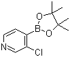 3-氯吡啶-4-硼酸频哪醇酯分子结构 (CAS 458532-90-6)