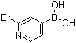 2-溴吡啶-4-硼酸分子结构 (CAS 458532-94-0)