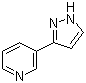 3-(1H-吡唑-3-基)吡啶分子结构 (CAS 45887-08-9)