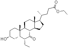 (3alpha,5beta,6alpha)-6-乙基-3-羟基-7-氧代胆烷-24-酸乙酯分子结构 (CAS 459789-97-0)