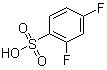 2,4-二氟苯磺酸分子结构 (CAS 46020-63-7)