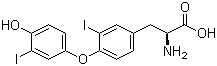 structure of CAS# 4604-41-5, 3,3'-Diiodo-L-thyronine;O-(4-Hydroxy-3-iodophenyl)-3-iodo-L-tyrosine