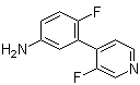 4-(5-氨基-2-氟苯基)-3-氟吡啶分子结构 (CAS 462652-33-1)