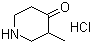 3-甲基哌啶-4-酮盐酸盐分子结构 (CAS 4629-78-1)