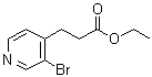 3-溴-4-吡啶丙酸乙酯分子结构 (CAS 463303-98-2)