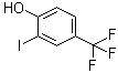 structure of CAS# 463976-21-8, 2-Iodo-4-trifluoromethylphenol;4-Trifluoromethyl-6-iodophenol; alpha,alpha,alpha-Trifluoro-o-iodo-p-cresol