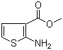 Methyl 2-aminothiophene-3-carboxylate molecular structure (CAS 4651-81-4)