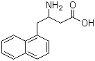 3-氨基-4-(1-萘基)丁酸分子结构 (CAS 465498-55-9)
