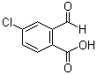 4-氯-2-甲酰基苯甲酸分子结构 (CAS 4657-56-1)