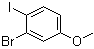 3-溴-4-碘苯甲醚分子结构 (CAS 466639-53-2)