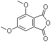 3,5-二甲氧基邻苯二甲酸酐分子结构 (CAS 4670-17-1)