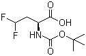 (S)-2-N-叔丁氧羰基氨基-4,4-二氟丁酸分子结构 (CAS 467442-20-2)