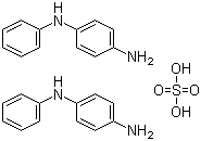 4-氨基二苯胺硫酸盐分子结构 (CAS 4698-29-7)