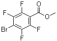 4-溴-2,3,5,6-四氟苯甲酸甲酯分子结构 (CAS 4707-23-7)