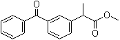 2-(3-苯甲酰基苯基)丙酸甲酯分子结构 (CAS 47087-07-0)