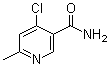 4-Chloro-6-methyl-3-pyridinecarboxamide molecular structure (CAS 473255-51-5)