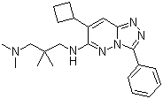 N3-(7-环丁基-3-苯基-1,2,4-三唑并[4,3-b]哒嗪-6-基)-N1,N1,2,2-四甲基-1,3-丙二胺分子结构 (CAS 473382-39-7)