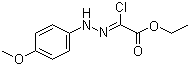 (2Z)-氯[(4-甲氧基苯基)亚肼基]乙酸乙酯分子结构 (CAS 473927-63-8)