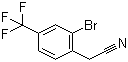 2-溴-4-三氟甲基苯乙腈分子结构 (CAS 474024-36-7)