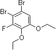 1,2-二溴-4,5-二乙氧基-3-氟苯分子结构 (CAS 474554-34-2)