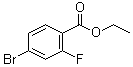 4-溴-2-氟苯甲酸乙酯分子结构 (CAS 474709-71-2)