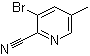 3-溴-5-甲基-2-吡啶甲腈分子结构 (CAS 474824-78-7)