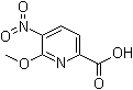 6-甲氧基-5-硝基-2-吡啶羧酸分子结构 (CAS 475272-62-9)